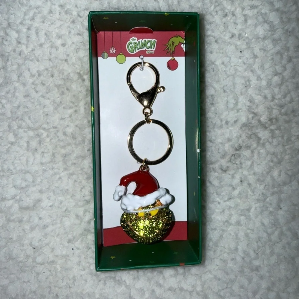 NWT Dr. Seuss The Grinch Crystal Key/Bag Charm